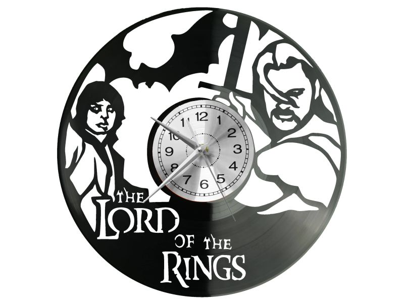 The Lord of The Rings Vinyl Zegar Ścienny Płyta Winylowa Nowoczesny Dekoracyjny Na Prezent Urodziny