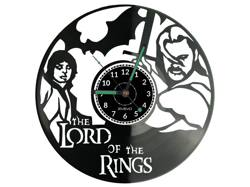 The Lord of The Rings Vinyl Zegar Ścienny Płyta Winylowa Nowoczesny Dekoracyjny Na Prezent Urodziny