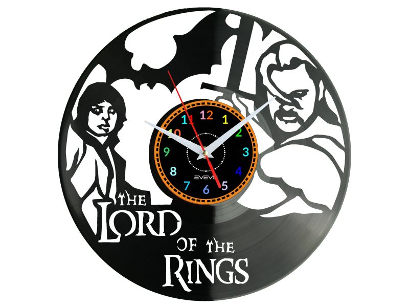 The Lord of The Rings Vinyl Zegar Ścienny Płyta Winylowa Nowoczesny Dekoracyjny Na Prezent Urodziny