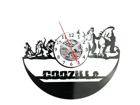 Godzilla Vinyl Zegar Ścienny Płyta Winylowa Nowoczesny Dekoracyjny Na Prezent Urodziny