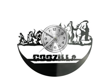 Godzilla Vinyl Zegar Ścienny Płyta Winylowa Nowoczesny Dekoracyjny Na Prezent Urodziny