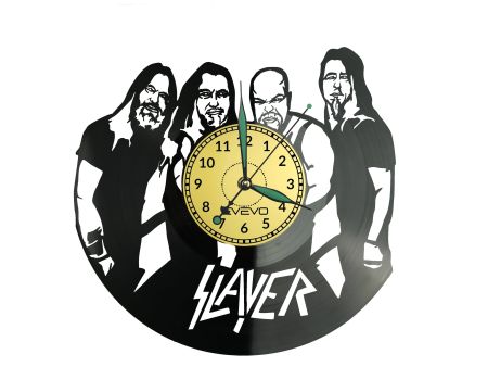 Slayer Vinyl Zegar Ścienny Płyta Winylowa Nowoczesny Dekoracyjny Na Prezent Urodziny