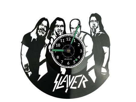 Slayer Vinyl Zegar Ścienny Płyta Winylowa Nowoczesny Dekoracyjny Na Prezent Urodziny