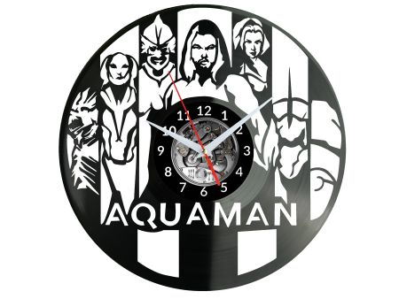 Aquaman Vinyl Zegar Ścienny Płyta Winylowa Nowoczesny Dekoracyjny Na Prezent Urodziny