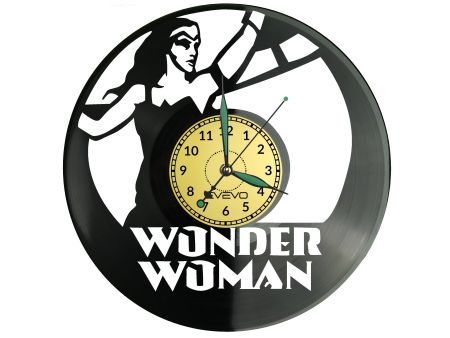 Wonder Woman Vinyl Zegar Ścienny Płyta Winylowa Nowoczesny Dekoracyjny Na Prezent Urodziny