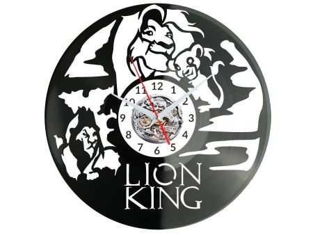 The Lion King Król Lew Vinyl Zegar Ścienny Płyta Winylowa Nowoczesny Dekoracyjny Na Prezent Urodziny