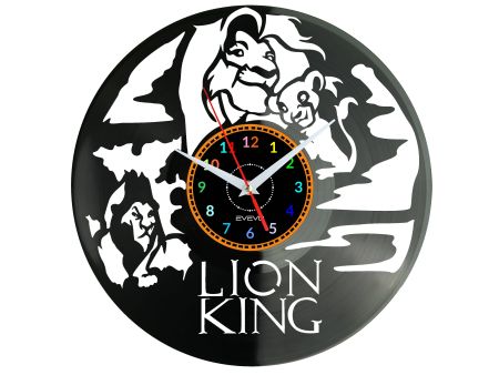 The Lion King Król Lew Vinyl Zegar Ścienny Płyta Winylowa Nowoczesny Dekoracyjny Na Prezent Urodziny