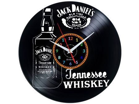 JACK DANIEL’S Vinyl Zegar Ścienny Płyta Winylowa Nowoczesny Dekoracyjny Na Prezent Urodziny