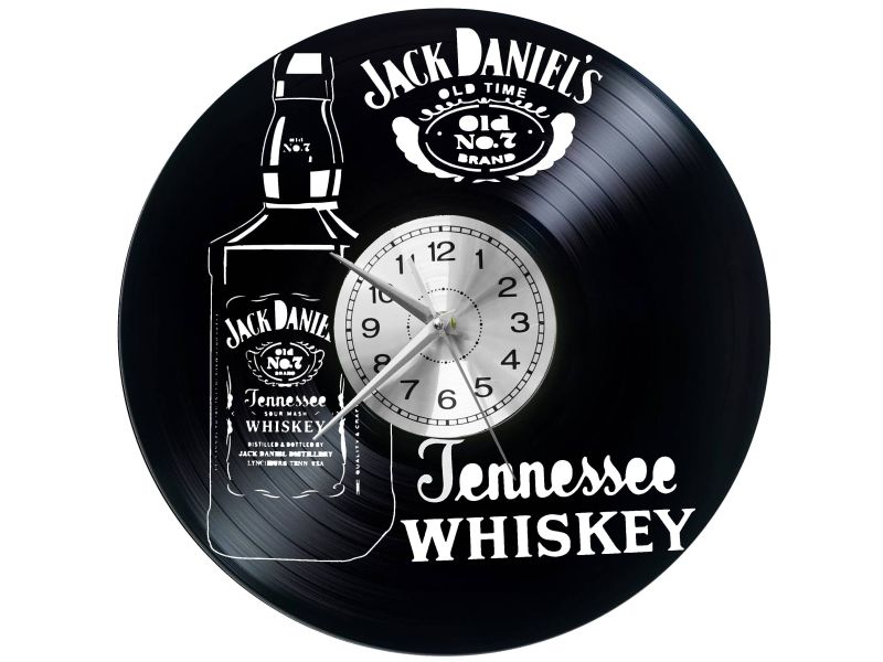 JACK DANIEL’S Vinyl Zegar Ścienny Płyta Winylowa Nowoczesny Dekoracyjny Na Prezent Urodziny