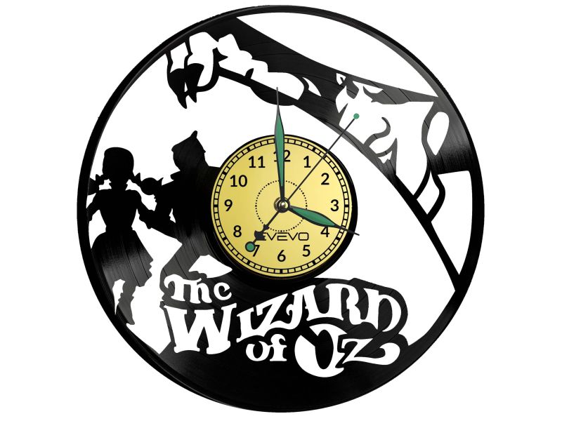 The Wizard of Oz Czarownik z Kraiony OZ Vinyl Zegar Ścienny Płyta Winylowa Nowoczesny Dekoracyjny Na Prezent Urodziny