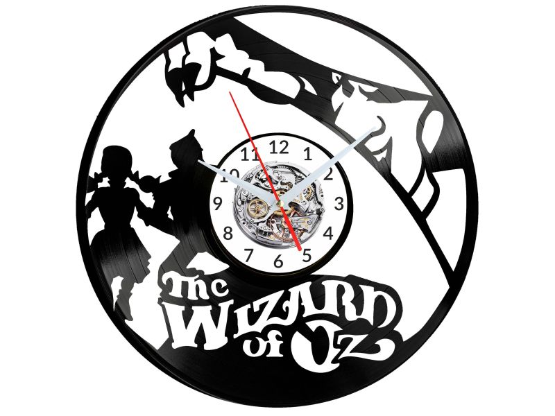 The Wizard of Oz Czarownik z Kraiony OZ Vinyl Zegar Ścienny Płyta Winylowa Nowoczesny Dekoracyjny Na Prezent Urodziny