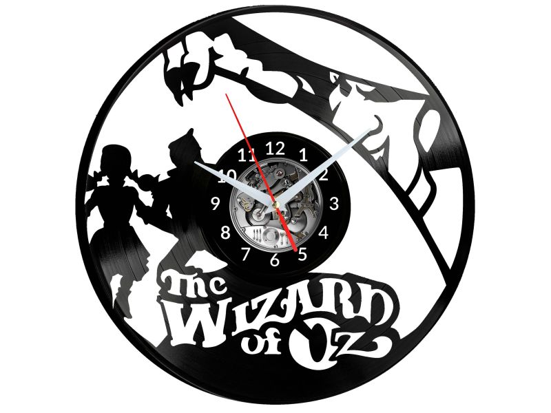 The Wizard of Oz Czarownik z Kraiony OZ Vinyl Zegar Ścienny Płyta Winylowa Nowoczesny Dekoracyjny Na Prezent Urodziny