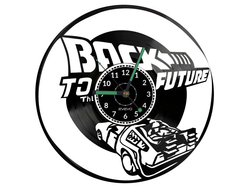 Back to the Future Vinyl Zegar Ścienny Płyta Winylowa Nowoczesny Dekoracyjny Na Prezent Urodziny