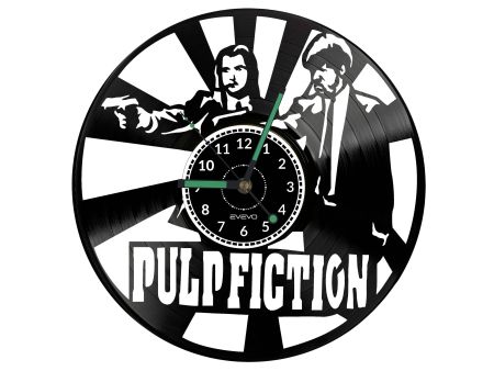 Pulp Fiction Vinyl Zegar Ścienny Płyta Winylowa Nowoczesny Dekoracyjny Na Prezent Urodziny