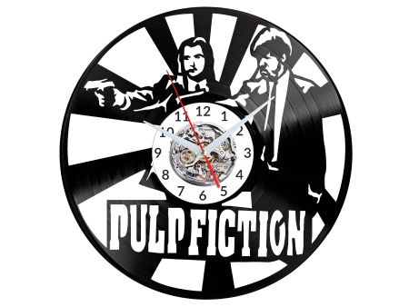 Pulp Fiction Vinyl Zegar Ścienny Płyta Winylowa Nowoczesny Dekoracyjny Na Prezent Urodziny