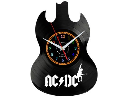 ACDC Vinyl Zegar Ścienny Płyta Winylowa Nowoczesny Dekoracyjny Na Prezent Urodziny