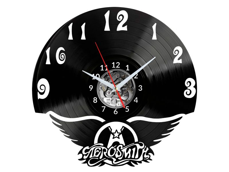 Aerosmith Vinyl Zegar Ścienny Płyta Winylowa Nowoczesny Dekoracyjny Na Prezent Urodziny