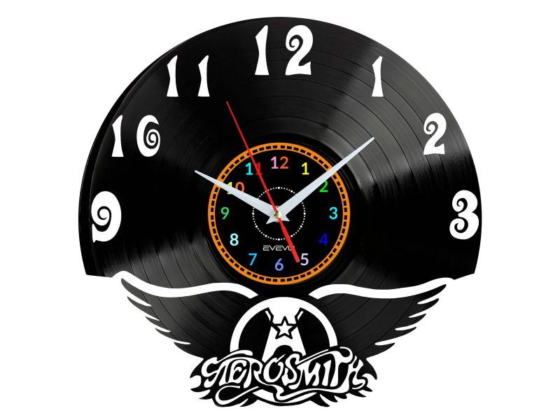 Aerosmith Vinyl Zegar Ścienny Płyta Winylowa Nowoczesny Dekoracyjny Na Prezent Urodziny