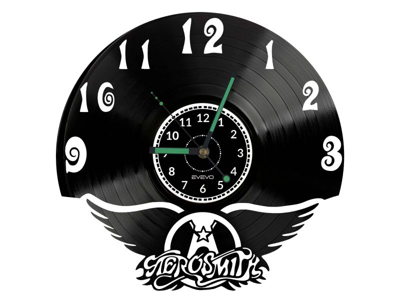 Aerosmith Vinyl Zegar Ścienny Płyta Winylowa Nowoczesny Dekoracyjny Na Prezent Urodziny