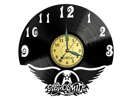 Aerosmith Vinyl Zegar Ścienny Płyta Winylowa Nowoczesny Dekoracyjny Na Prezent Urodziny