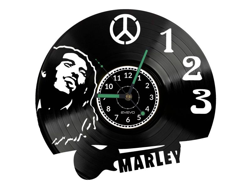 Bob Marley Vinyl Zegar Ścienny Płyta Winylowa Nowoczesny Dekoracyjny Na Prezent Urodziny