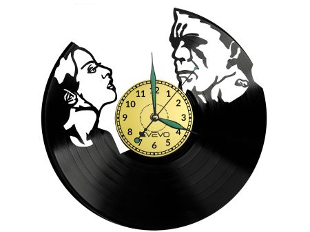 Bride Of Frankenstein Vinyl Zegar Ścienny Płyta Winylowa Nowoczesny Dekoracyjny Na Prezent Urodziny