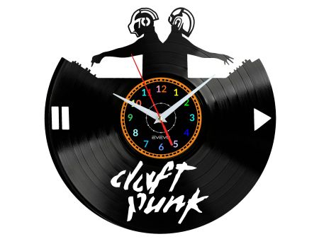 Daft Punk Vinyl Zegar Ścienny Płyta Winylowa Nowoczesny Dekoracyjny Na Prezent Urodziny