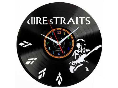 Dire Straits Vinyl Zegar Ścienny Płyta Winylowa Nowoczesny Dekoracyjny Na Prezent Urodziny