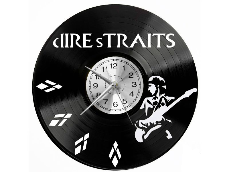 Dire Straits Vinyl Zegar Ścienny Płyta Winylowa Nowoczesny Dekoracyjny Na Prezent Urodziny