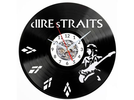 Dire Straits Vinyl Zegar Ścienny Płyta Winylowa Nowoczesny Dekoracyjny Na Prezent Urodziny