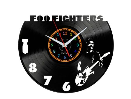 Foo Fighters Vinyl Zegar Ścienny Płyta Winylowa Nowoczesny Dekoracyjny Na Prezent Urodziny