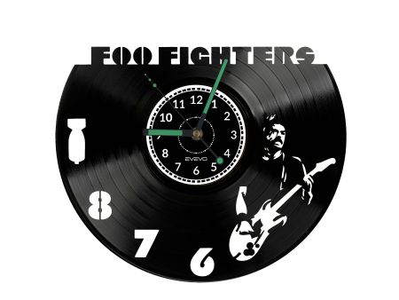 Foo Fighters Vinyl Zegar Ścienny Płyta Winylowa Nowoczesny Dekoracyjny Na Prezent Urodziny