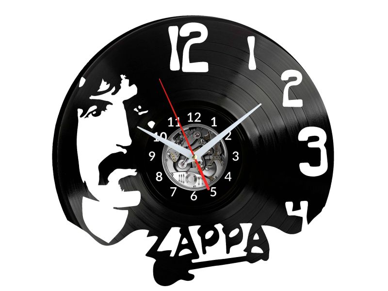 Frank Zappa Vinyl Zegar Ścienny Płyta Winylowa Nowoczesny Dekoracyjny Na Prezent Urodziny