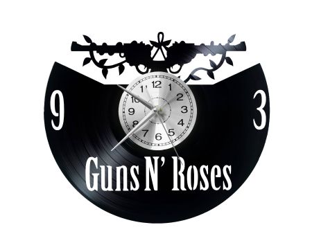 Guns N Roses Vinyl Zegar Ścienny Płyta Winylowa Nowoczesny Dekoracyjny Na Prezent Urodziny