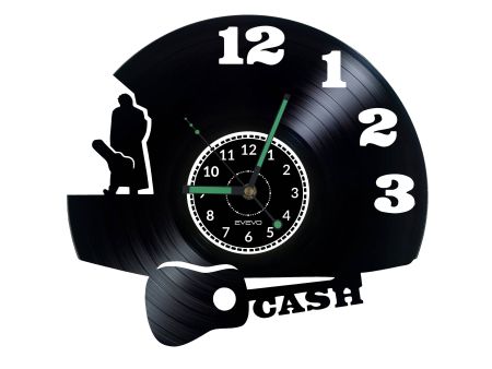 Johnny Cash Vinyl Zegar Ścienny Płyta Winylowa Nowoczesny Dekoracyjny Na Prezent Urodziny