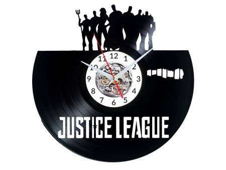 Justice League Vinyl Zegar Ścienny Płyta Winylowa Nowoczesny Dekoracyjny Na Prezent Urodziny