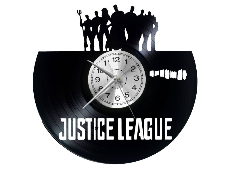 Justice League Vinyl Zegar Ścienny Płyta Winylowa Nowoczesny Dekoracyjny Na Prezent Urodziny