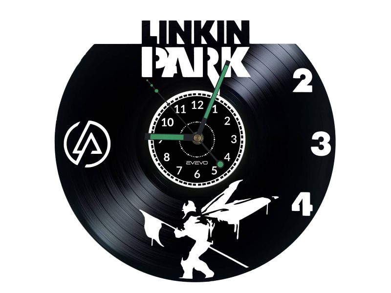 Linkin Park Vinyl Zegar Ścienny Płyta Winylowa Nowoczesny Dekoracyjny Na Prezent Urodziny