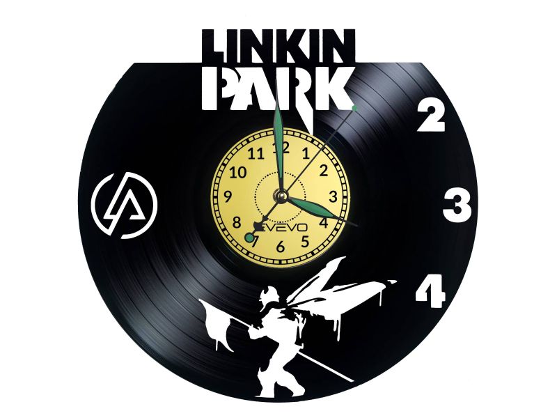 Linkin Park Vinyl Zegar Ścienny Płyta Winylowa Nowoczesny Dekoracyjny Na Prezent Urodziny