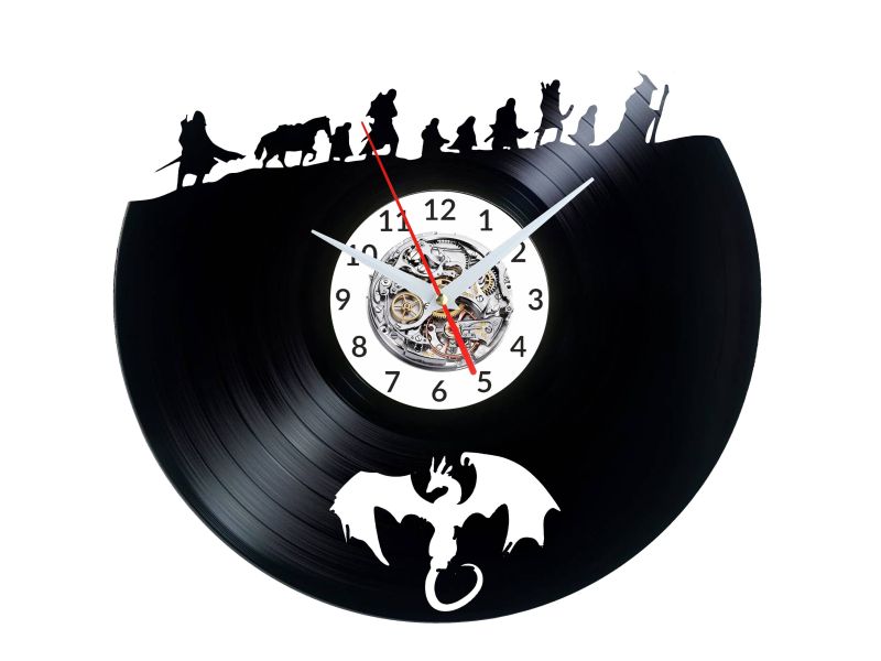 Lord of the Rings Vinyl Zegar Ścienny Płyta Winylowa Nowoczesny Dekoracyjny Na Prezent Urodziny