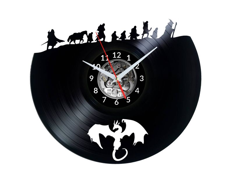 Lord of the Rings Vinyl Zegar Ścienny Płyta Winylowa Nowoczesny Dekoracyjny Na Prezent Urodziny