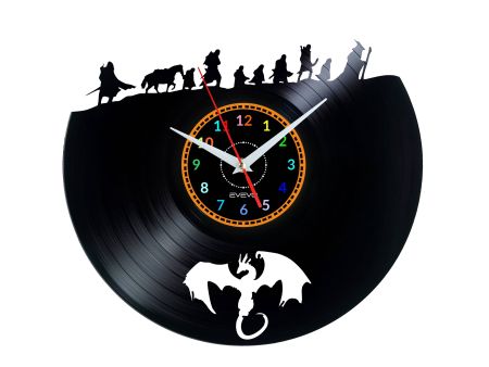 Lord of the Rings Vinyl Zegar Ścienny Płyta Winylowa Nowoczesny Dekoracyjny Na Prezent Urodziny