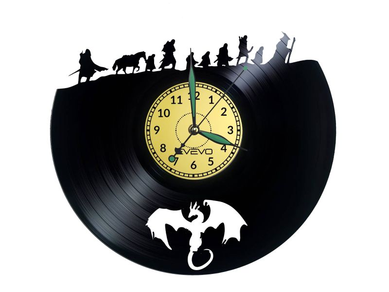 Lord of the Rings Vinyl Zegar Ścienny Płyta Winylowa Nowoczesny Dekoracyjny Na Prezent Urodziny