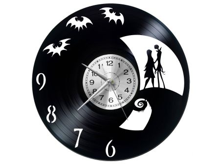 Nightmare before Christmas Vinyl Zegar Ścienny Płyta Winylowa Nowoczesny Dekoracyjny Na Prezent Urodziny