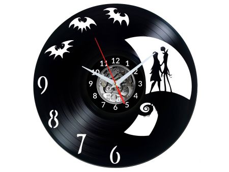 Nightmare before Christmas Vinyl Zegar Ścienny Płyta Winylowa Nowoczesny Dekoracyjny Na Prezent Urodziny