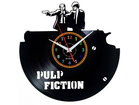 Pulp Fiction Vinyl Zegar Ścienny Płyta Winylowa Nowoczesny Dekoracyjny Na Prezent Urodziny