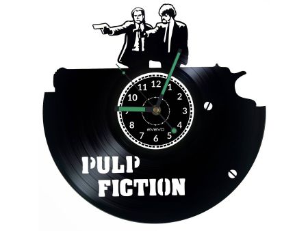 Pulp Fiction Vinyl Zegar Ścienny Płyta Winylowa Nowoczesny Dekoracyjny Na Prezent Urodziny