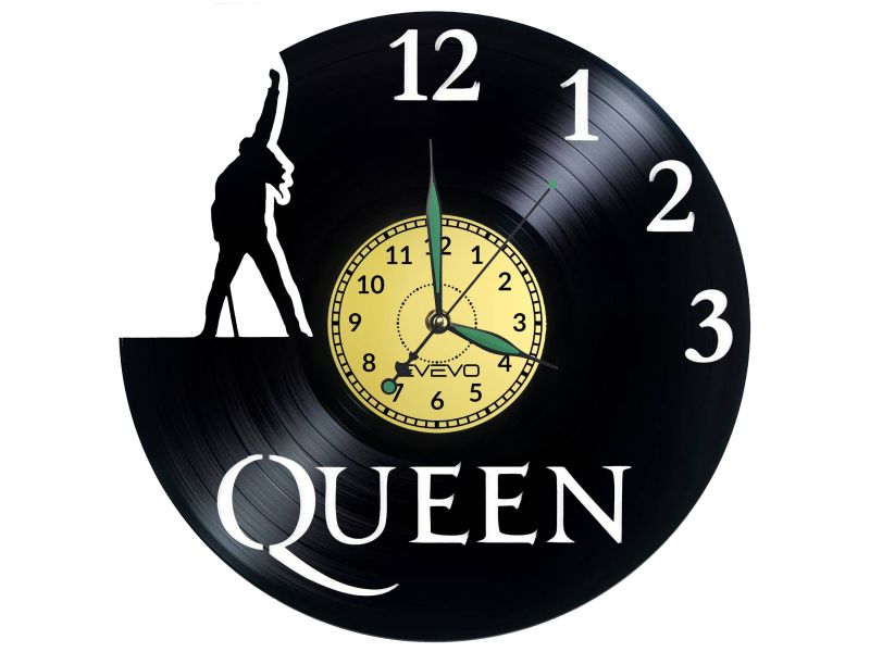 Queen Vinyl Zegar Ścienny Płyta Winylowa Nowoczesny Dekoracyjny Na Prezent Urodziny