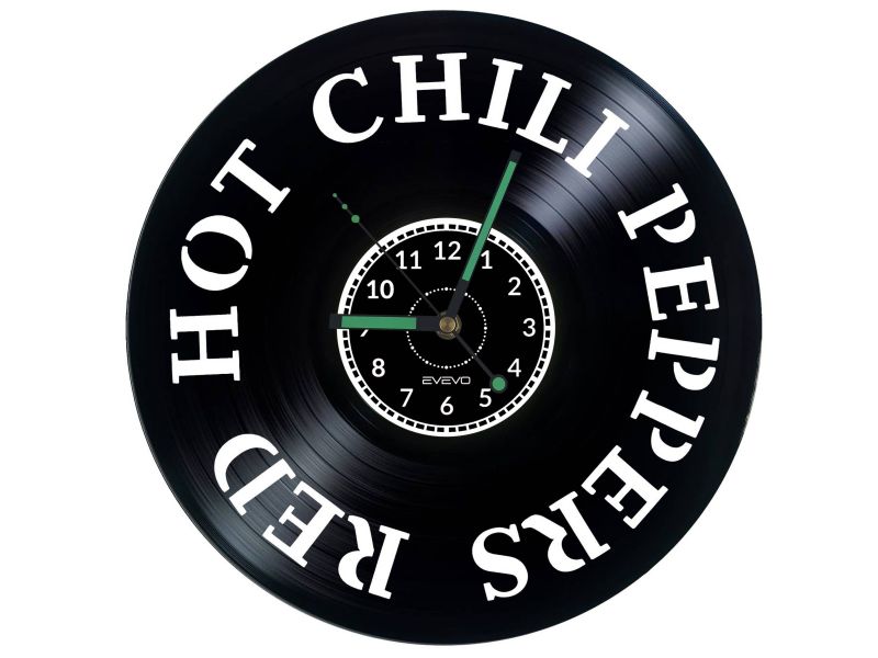 Red Hot Chili Peppers Vinyl Zegar Ścienny Płyta Winylowa Nowoczesny Dekoracyjny Na Prezent Urodziny