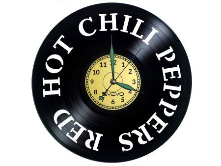 Red Hot Chili Peppers Vinyl Zegar Ścienny Płyta Winylowa Nowoczesny Dekoracyjny Na Prezent Urodziny